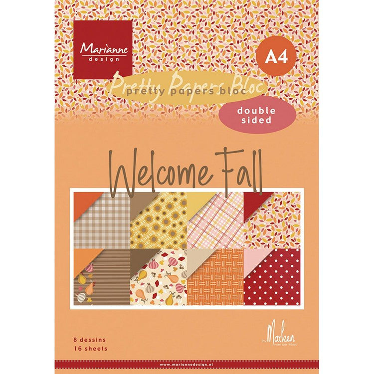 Marianne design • bloc de papier bienvenue automne par Marleen