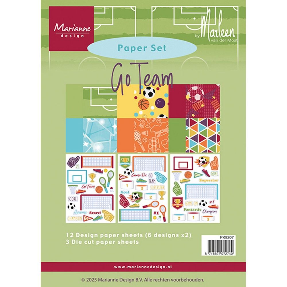 Marianne design • ensemble de papier go team par marleen