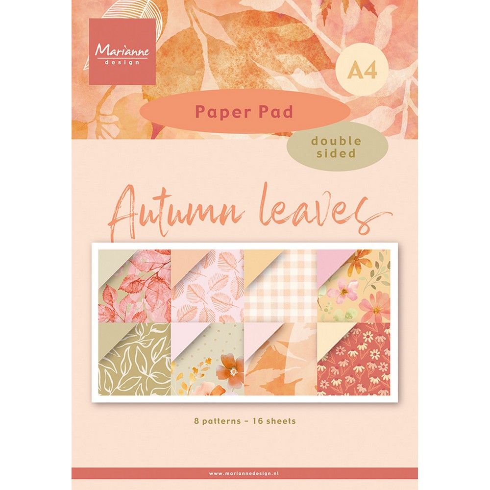 Marianne design • bloc de papier feuilles d'automne a4
