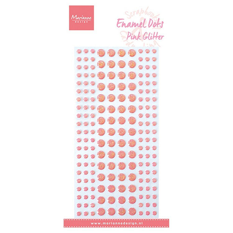 Marianne design • points émail rose pailleté
