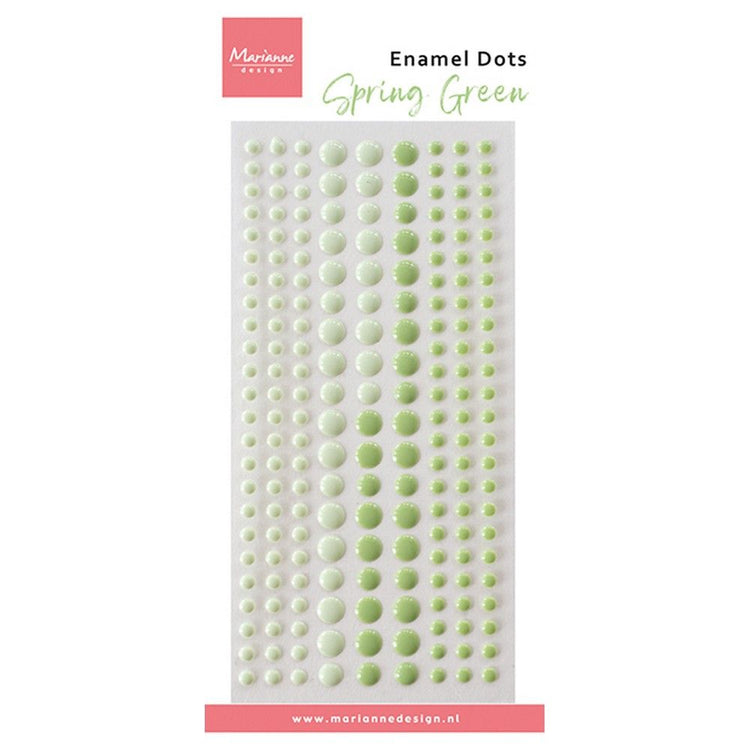Marianne design • points émail bicolore vert printemps