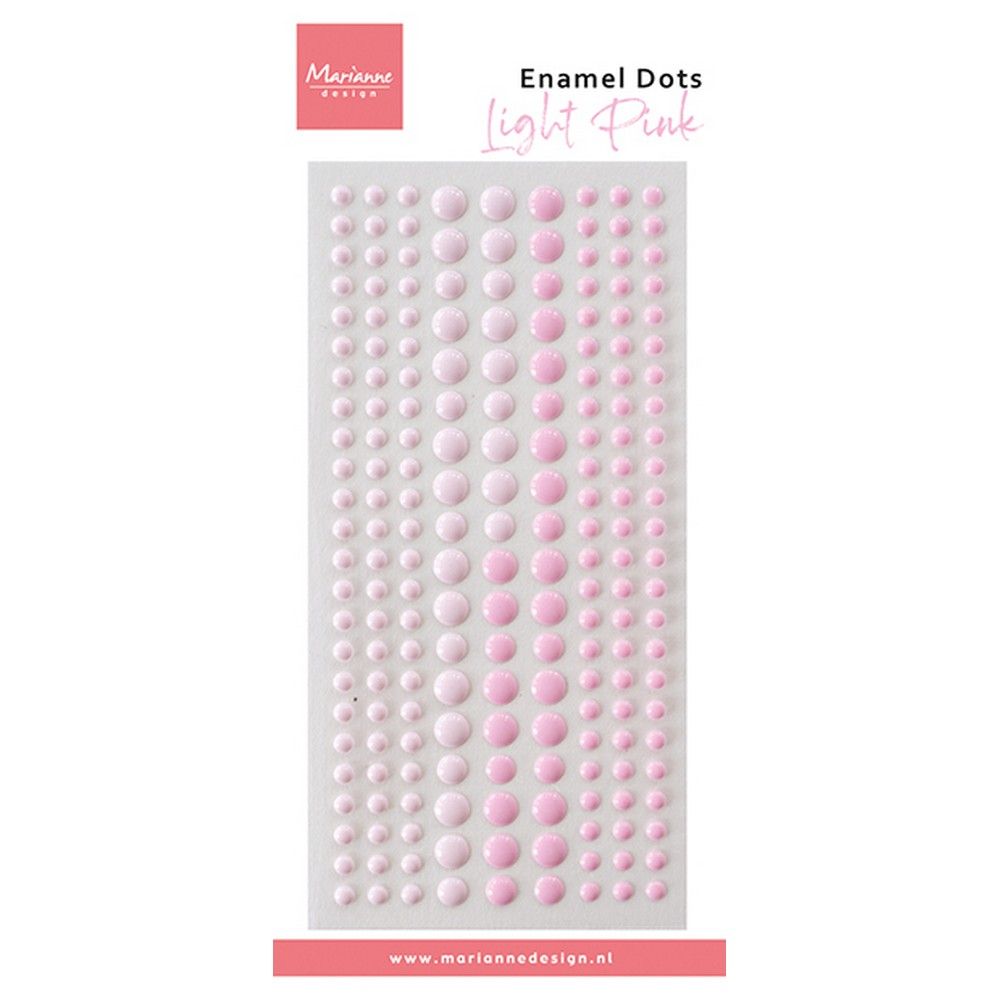 Marianne design • points émail bicolore rose clair