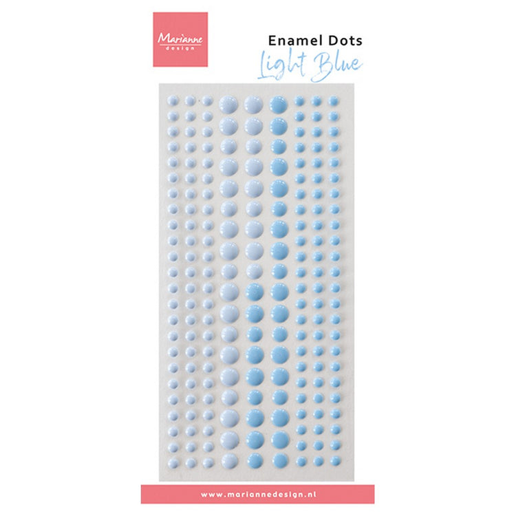 Marianne design • points émail bicolore bleu clair