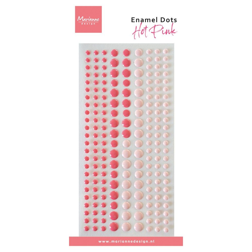 Marianne design • points émail bicolore rose vif