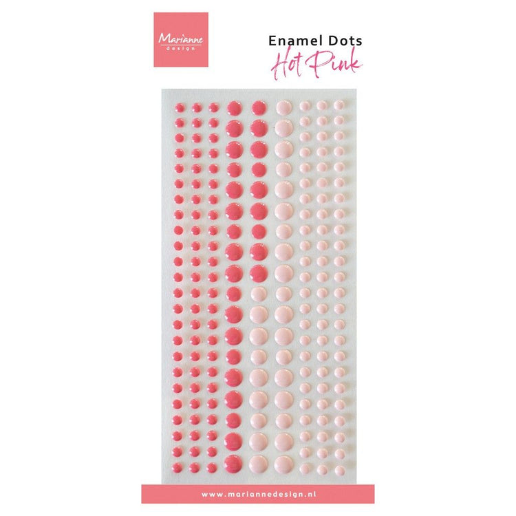 Marianne design • points émail bicolore rose vif