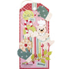 Marianne design • points émail bicolore rose vif