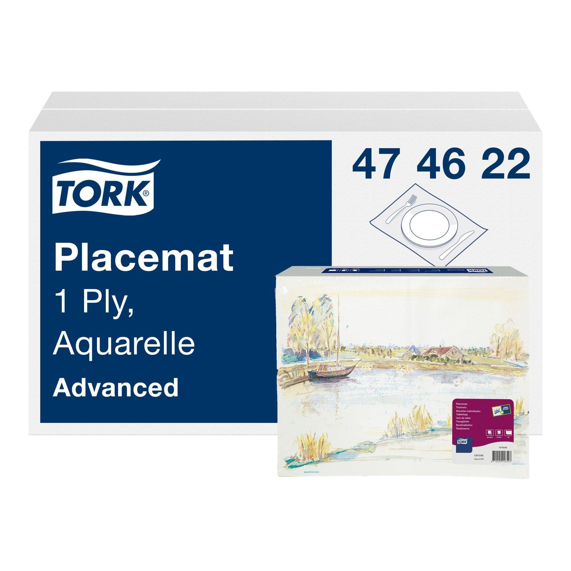Sets de table Tork aquarelle (500 pièces)