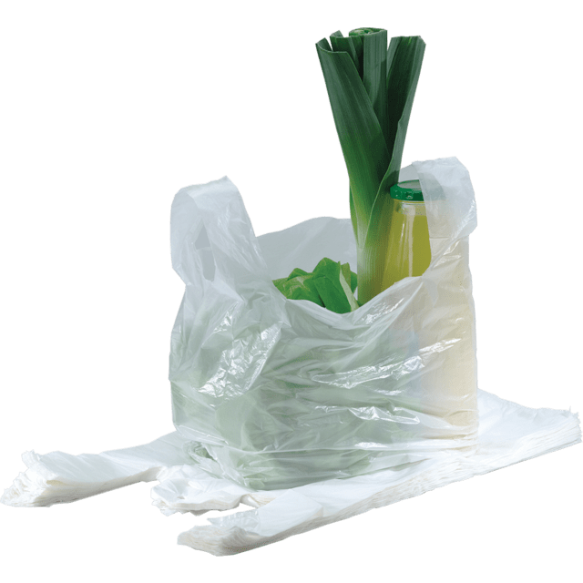 Sacs en plastique de qualité lourde blanc 37x44 4 cm (500 pièces)