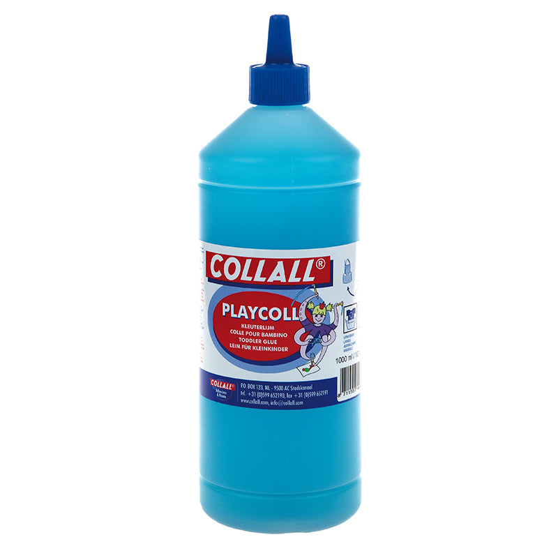 Collall Playcoll Blue Children's Glue sur l'eau - Basée 1L