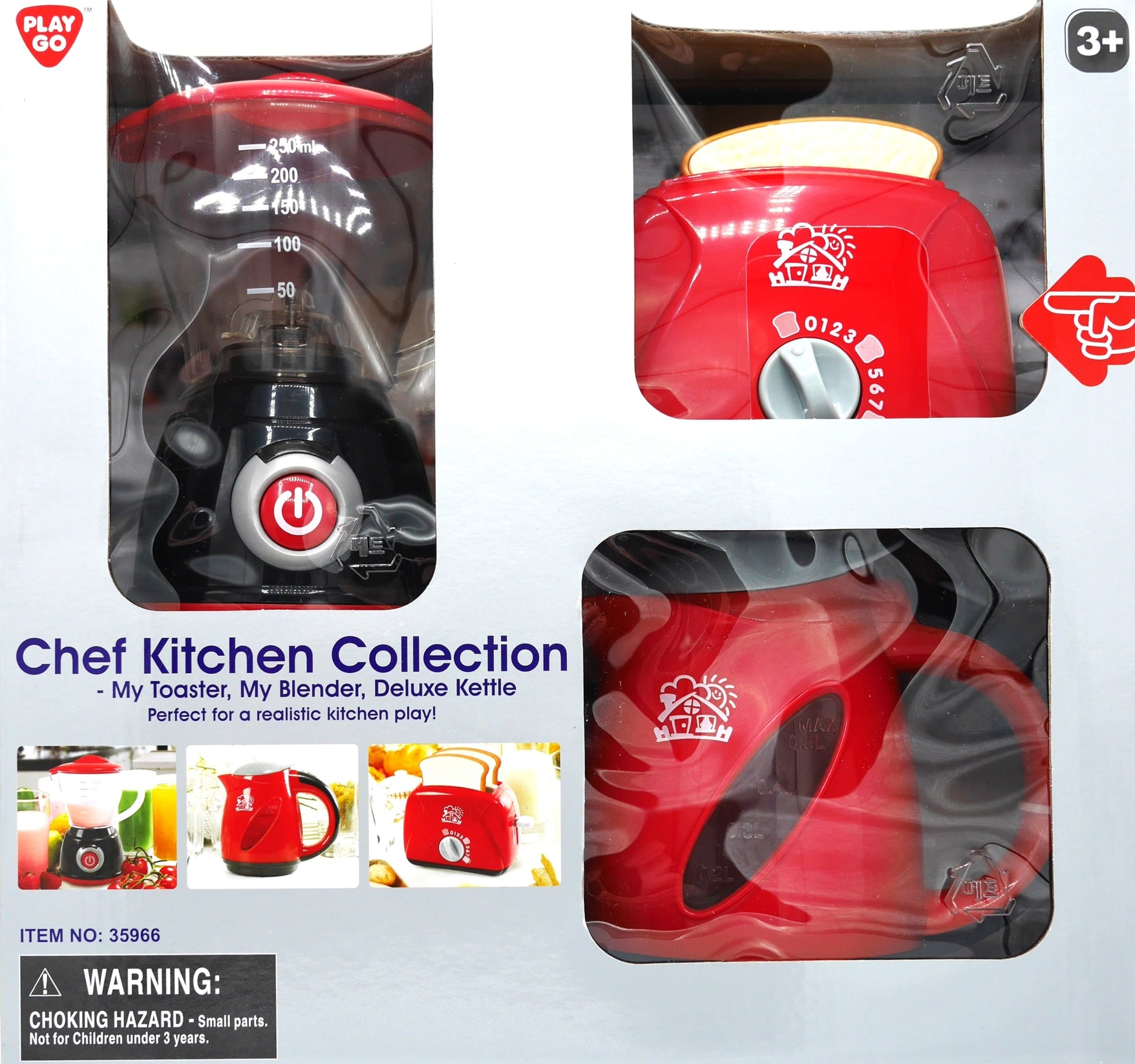Collection de cuisine de chef avec mélangeur grille et bouilloire