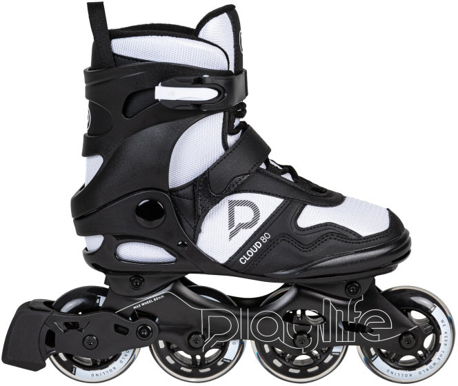 Playlife Cloud Fitness en ligne Skates 82A Noir White Taille 45