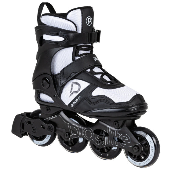 Patins à roues alignées Playlife Cloud Fitness 82A noir blanc taille 43