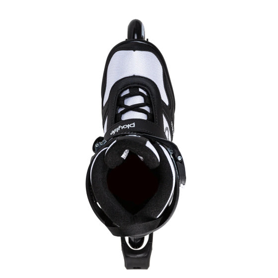 Patins à roues alignées Playlife Cloud Fitness 82A noir blanc taille 43
