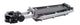 Carrier du stylo avec boîte de rangement QR Alu Silver