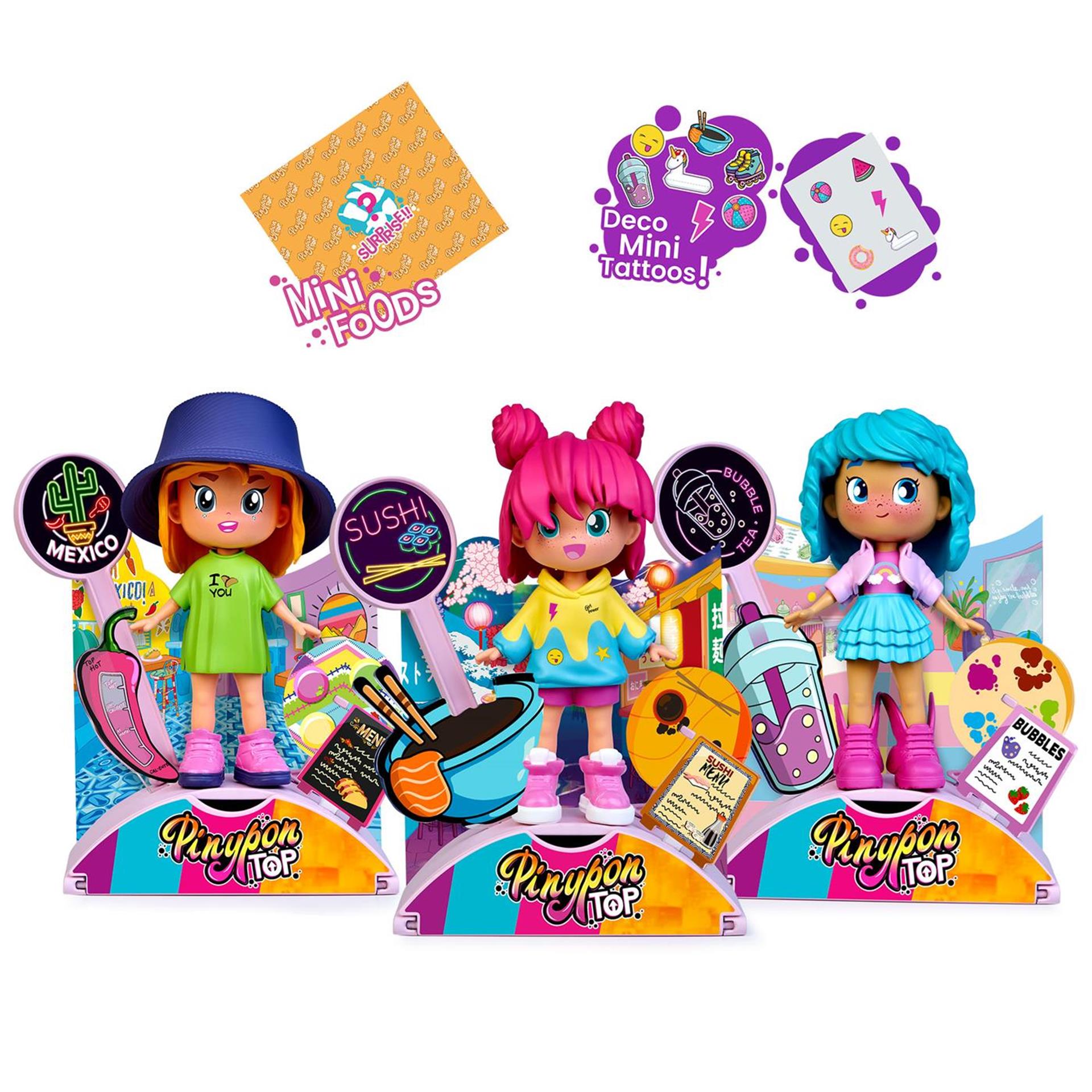 Pinypon top gourmande fille 11cm