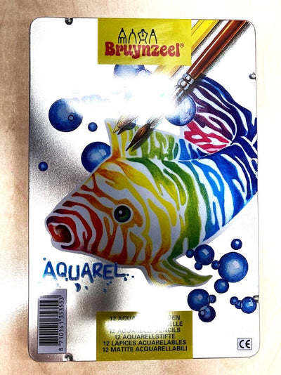 Bruynzeel 12 crayons d'aquarel dans can