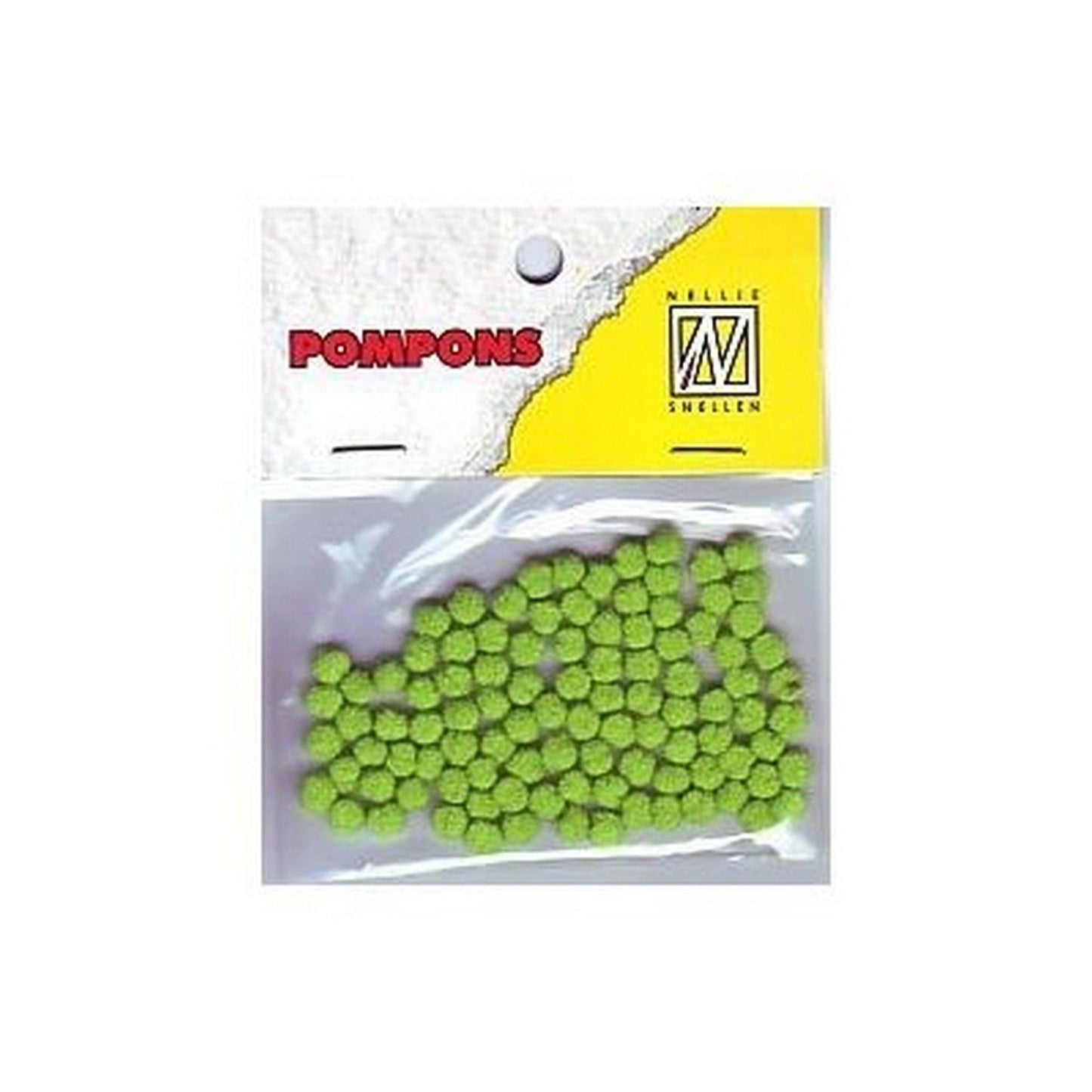 Le choix de Nellie • pompons mini 3mm 100 pièces pqt col. 11 vert citron