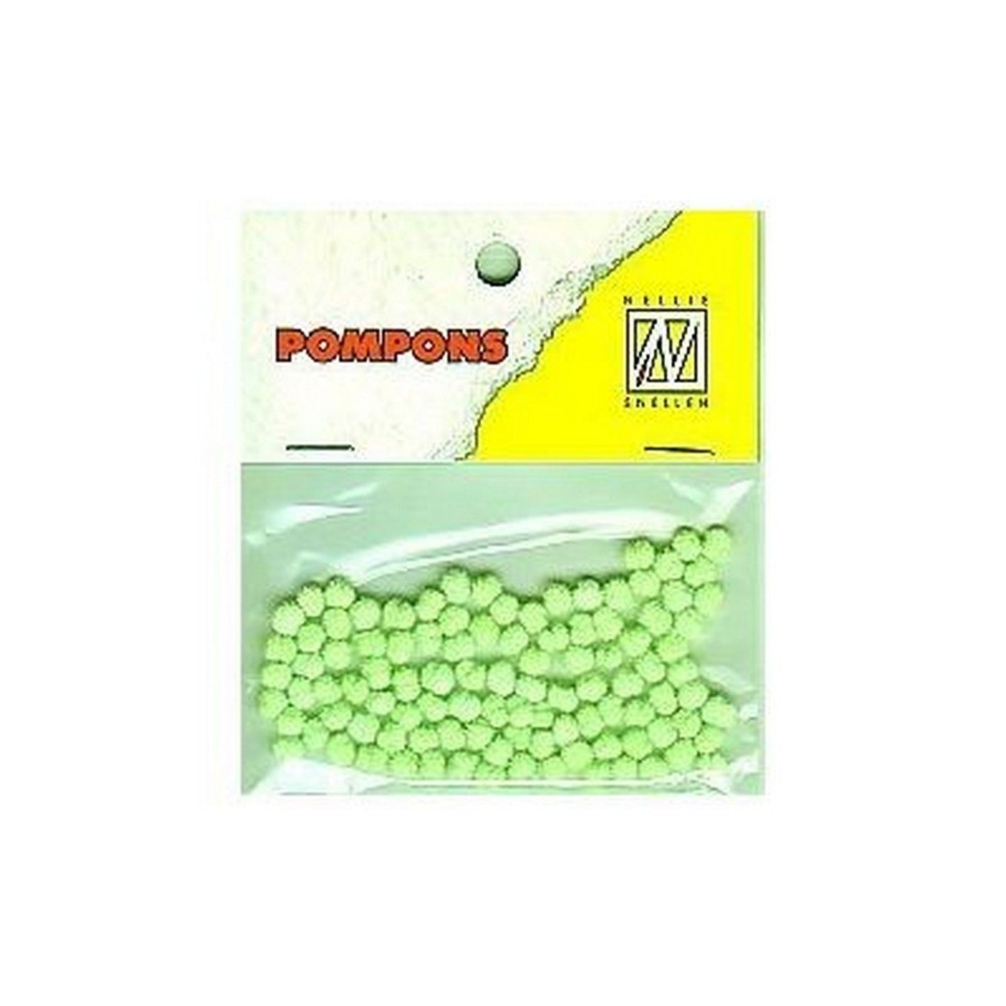 Le choix de Nellie • pompons mini 3mm 100 pièces pqt col. 33 vert fluo