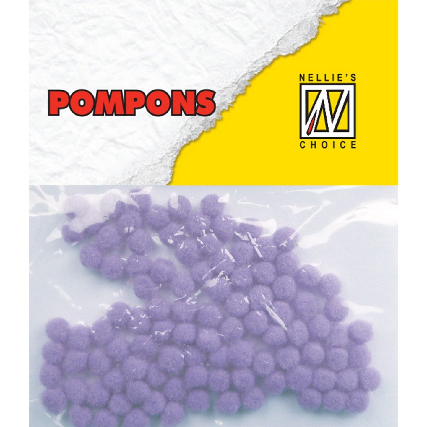 Le choix de Nellie • pompons mini 3mm 100 pièces pqt col. md-1914 violet clair