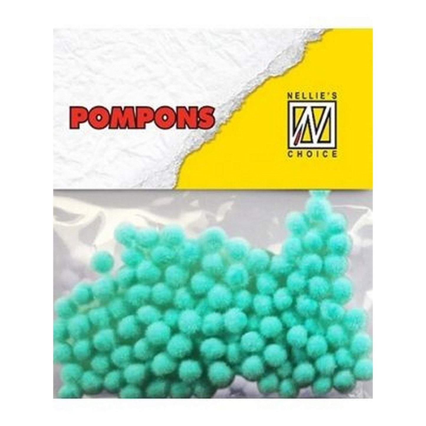 Le choix de Nellie • pompons mini 3mm 100 pièces pqt col. md-1918 turquoise