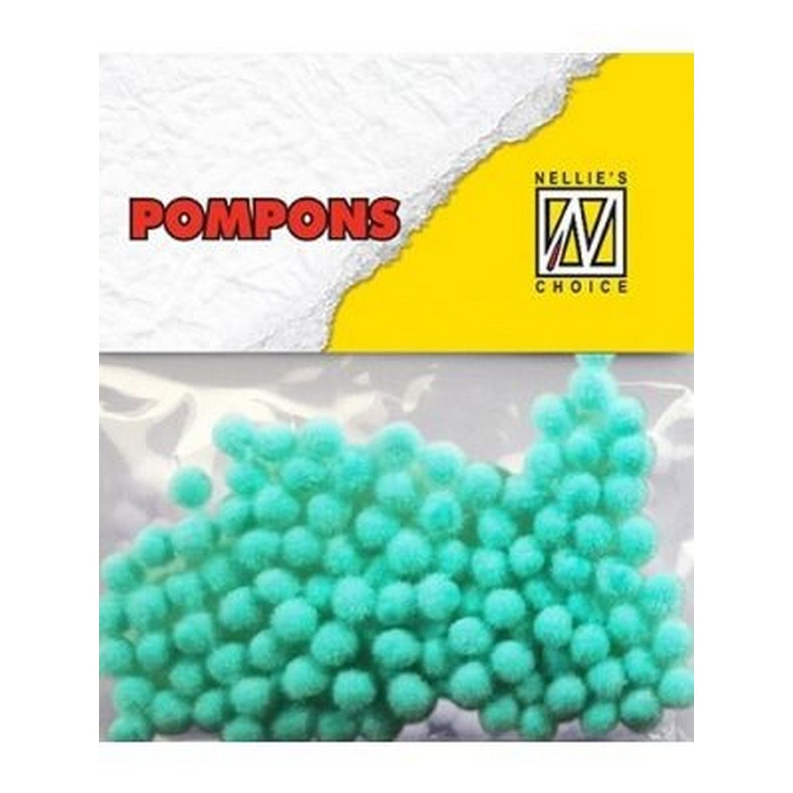 Le choix de Nellie • pompons mini 3mm 100 pièces pqt col. md-1918 turquoise