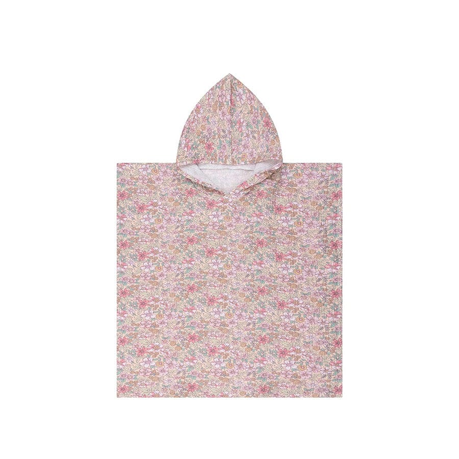Fleur | plage hydrophile multicolore poncho 50 x 50 cm