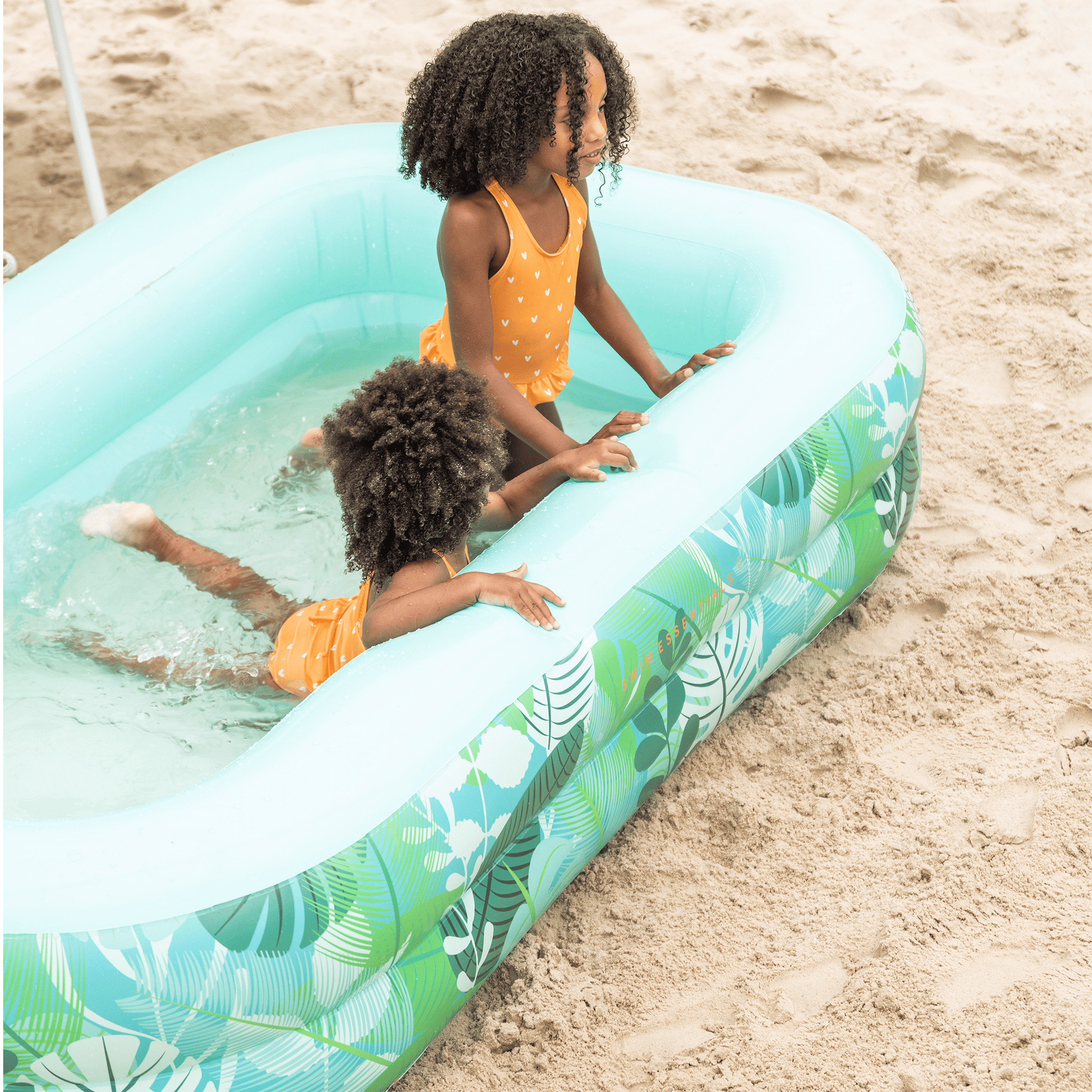 Rêve tropique | piscine gonflable verte 211 x 132 x 46 cm