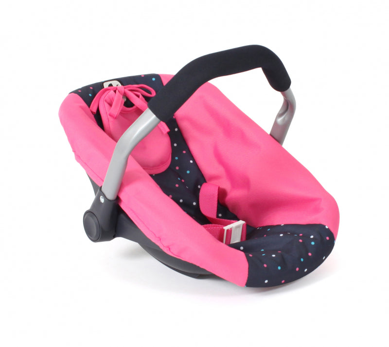 Siège auto pour poupée Bayer chic (rose confettis)