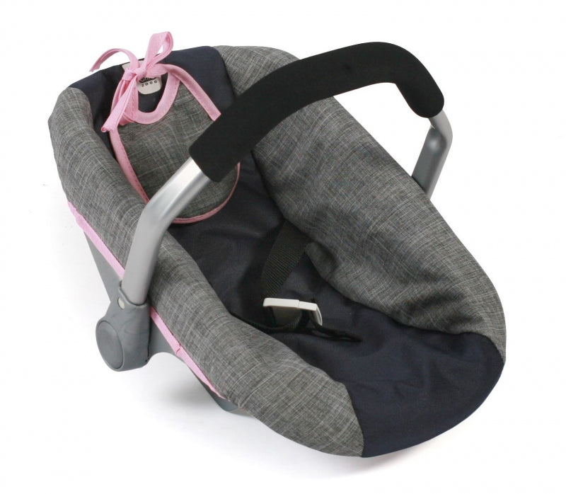 Siège auto poupée Bayer chic (coeur bleu foncé)