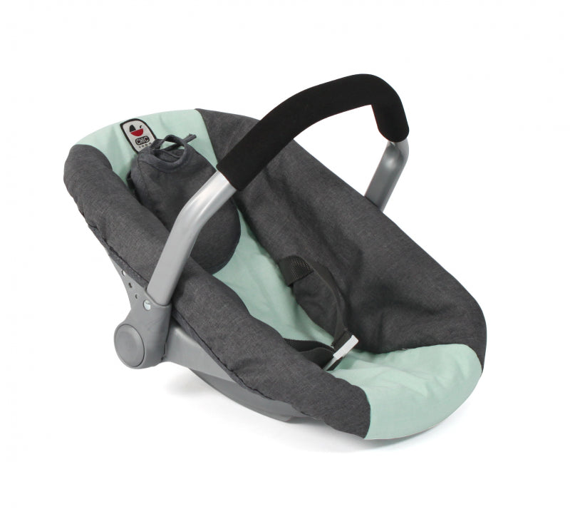 Siège auto pour poupée Bayer chic (vert menthe gris foncé)