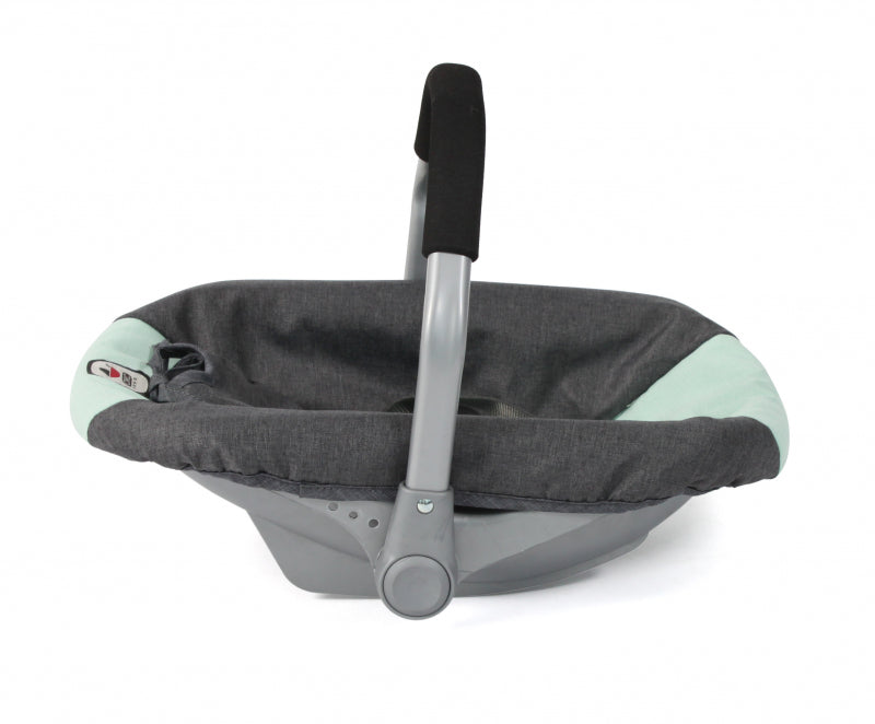 Siège auto pour poupée Bayer chic (vert menthe gris foncé)
