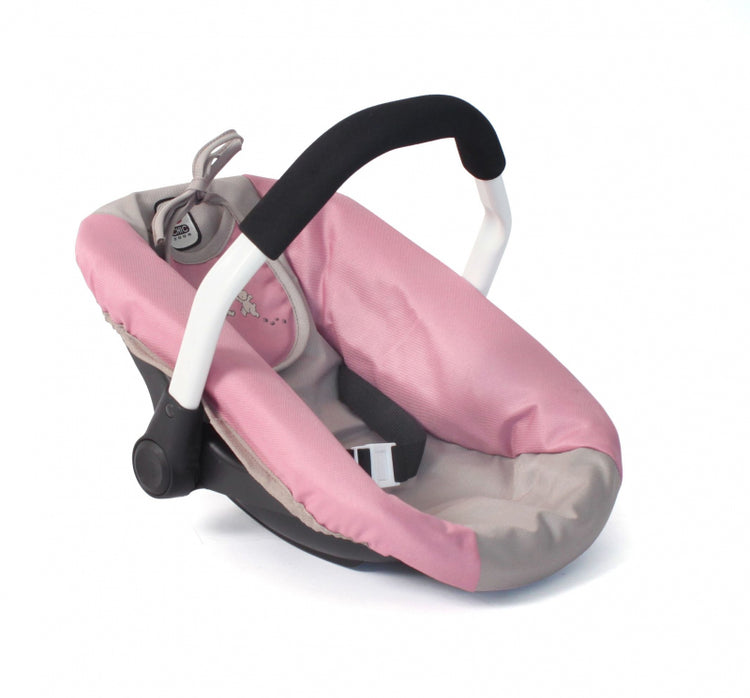 Siège auto poupée Bayer chic (ours rose taupe)