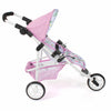 Poussette poupée Bayer chic jogging lola (fleurs blanc rose)