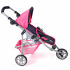 Poussette de poupée Bayer chic jogging lola (rose confettis)
