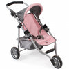 Poussette de poupée Bayer chic jogging lola (gris rose clair)
