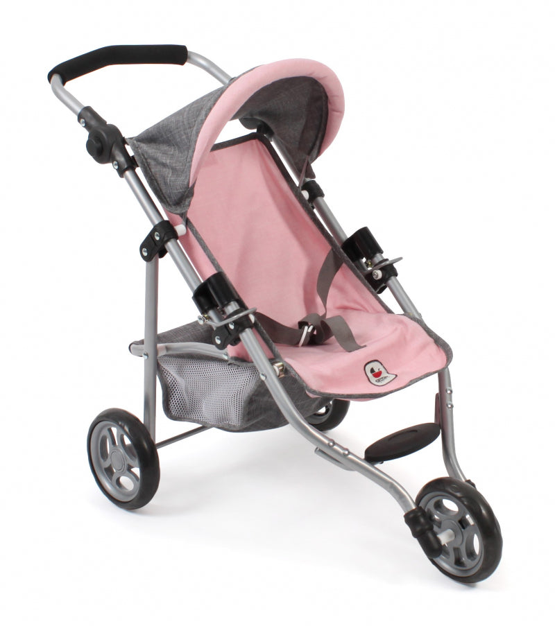 Poussette de poupée Bayer chic jogging lola (gris rose clair)