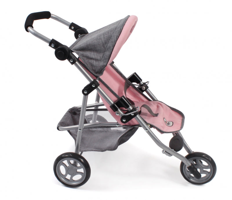 Poussette de poupée Bayer chic jogging lola (gris rose clair)