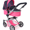Bayer chic landau pour poupée mika combi (rose confettis)