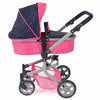 Bayer chic landau pour poupée mika combi (rose confettis)