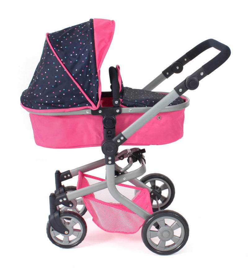 Bayer chic landau pour poupée mika combi (rose confettis)
