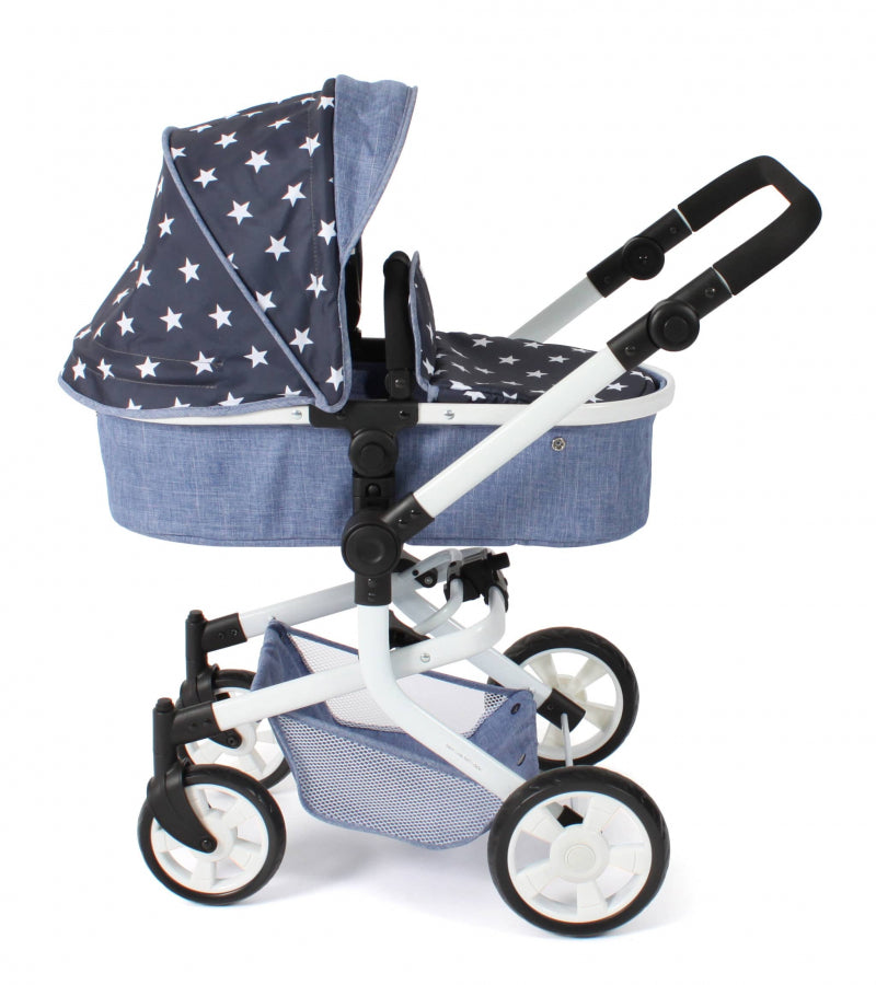 Bayer chic landau pour poupée mika combi (étoiles marine)
