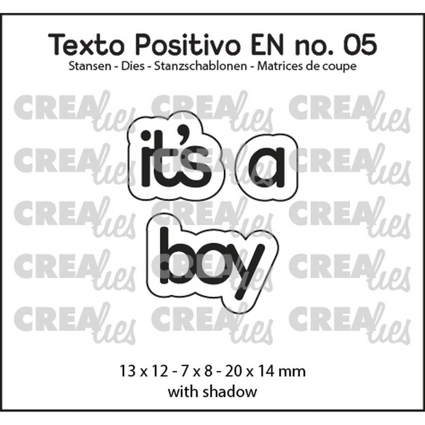 Crealies • texto positivo stans c'est un garçon