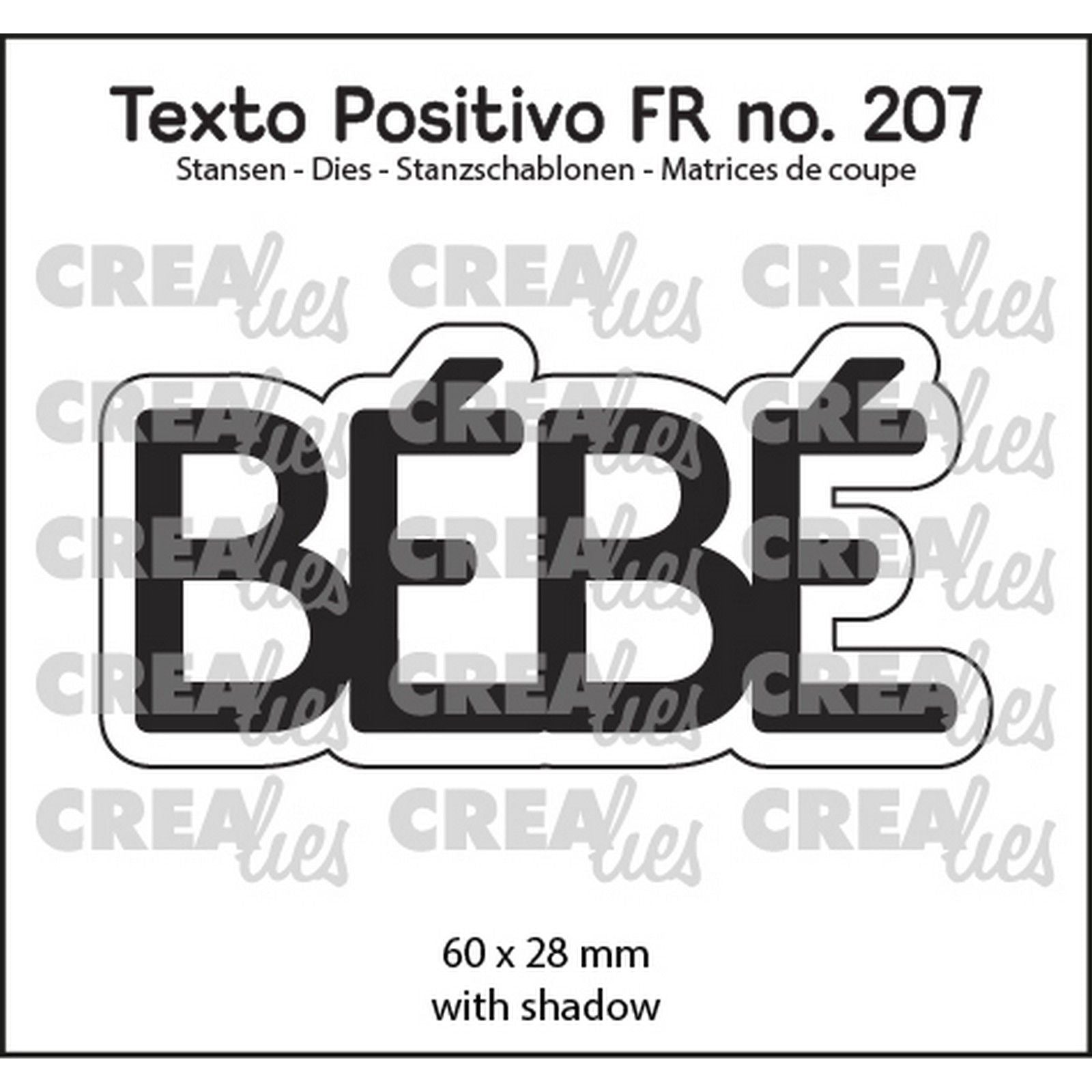 Crealies • texte positif Stans bébé