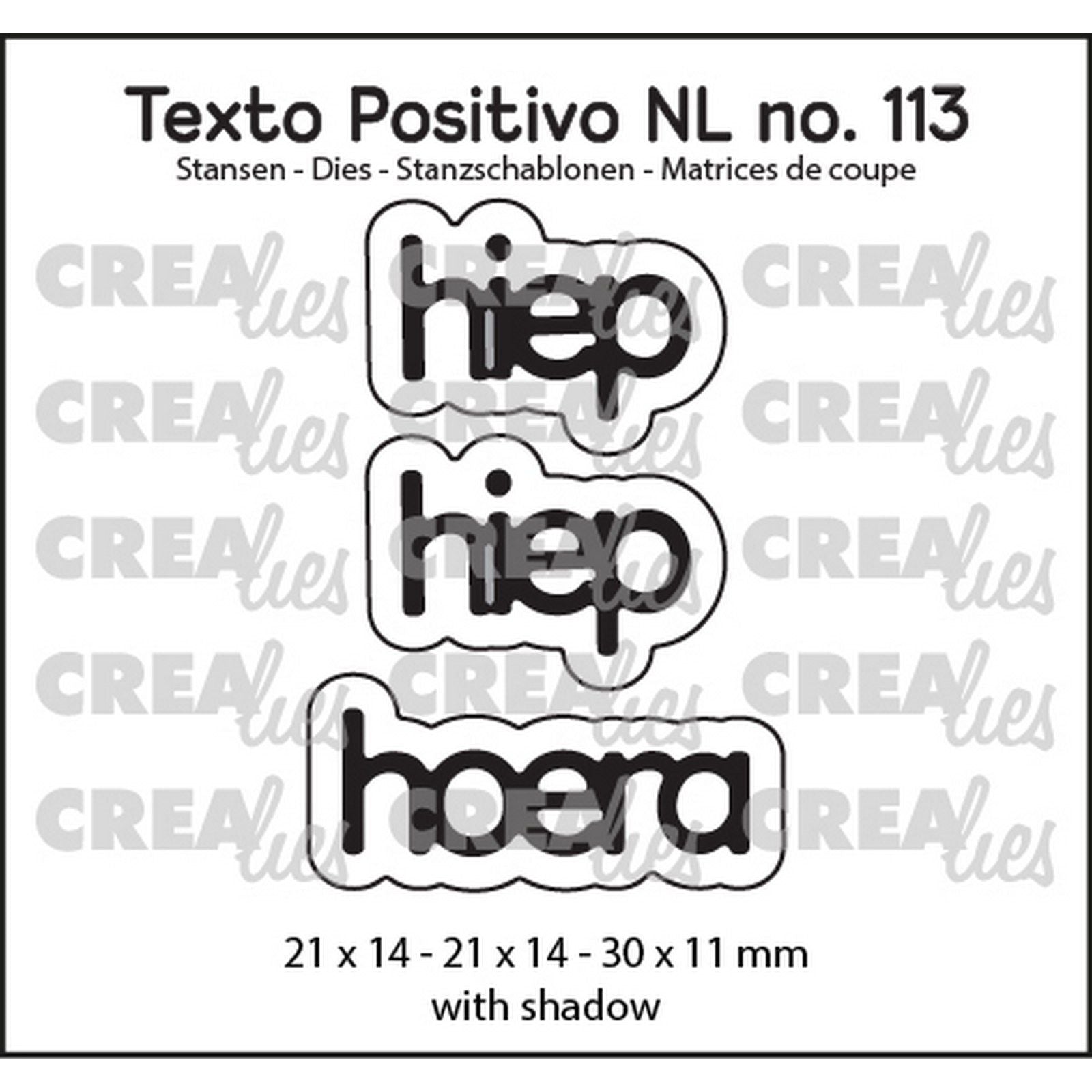 Crealies • texto positivo en dies hip hip hourra