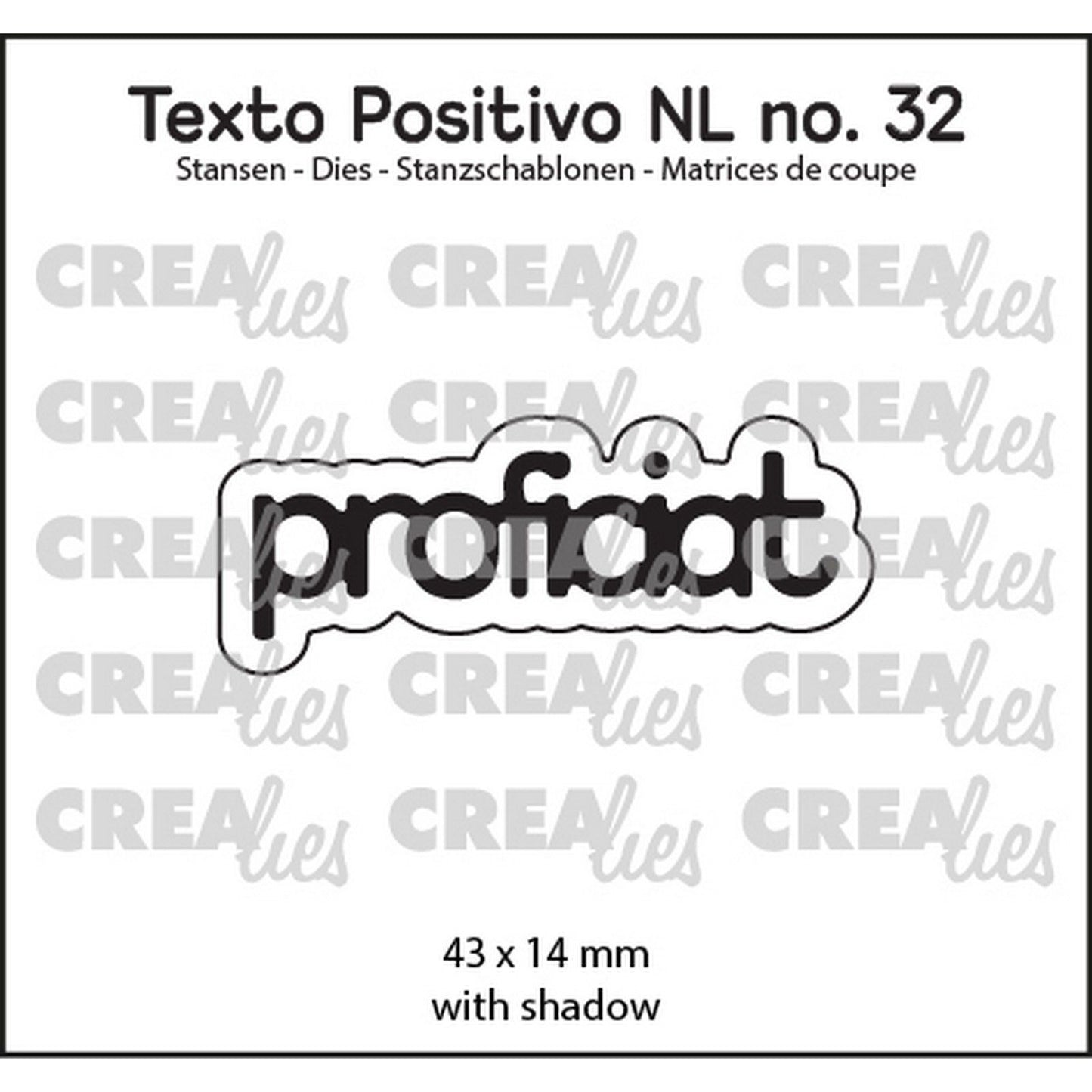 Crealies • texto positivo en dies félicitations