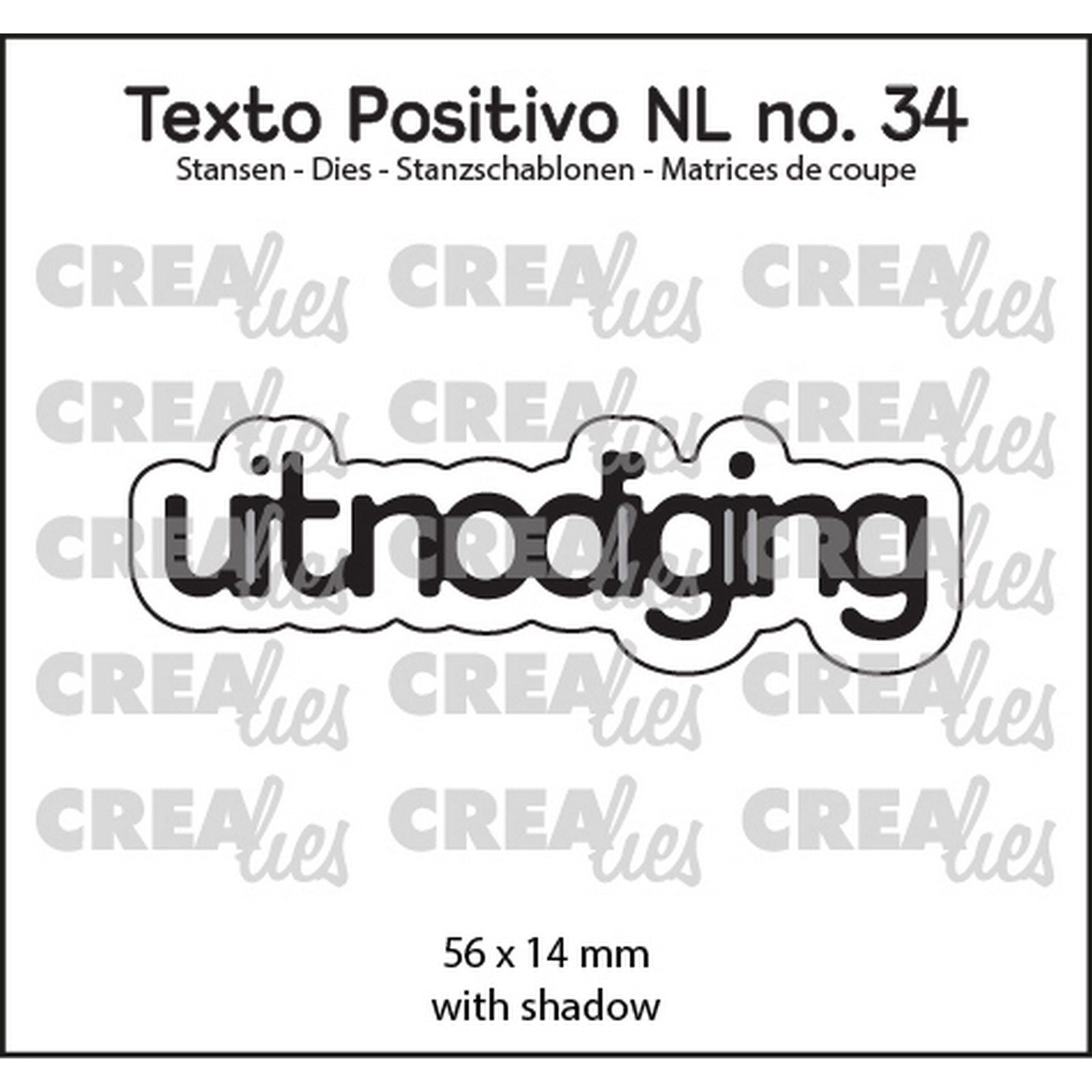 Crealies • texte positif sur l'invitation