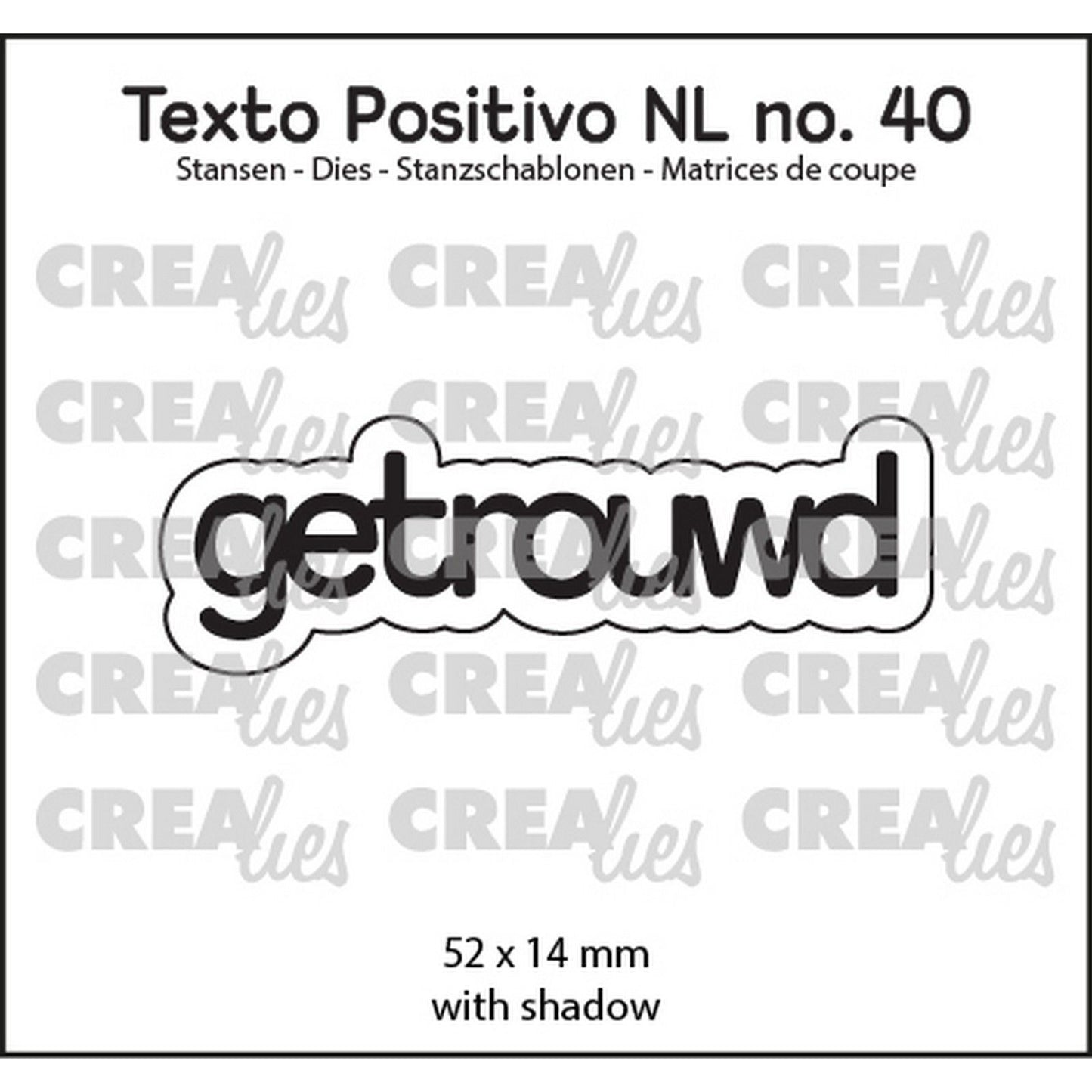 Crealies • texto positivo matrices de découpe Marié