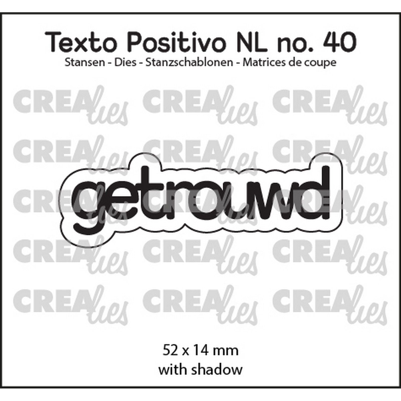 Crealies • texto positivo matrices de découpe Marié