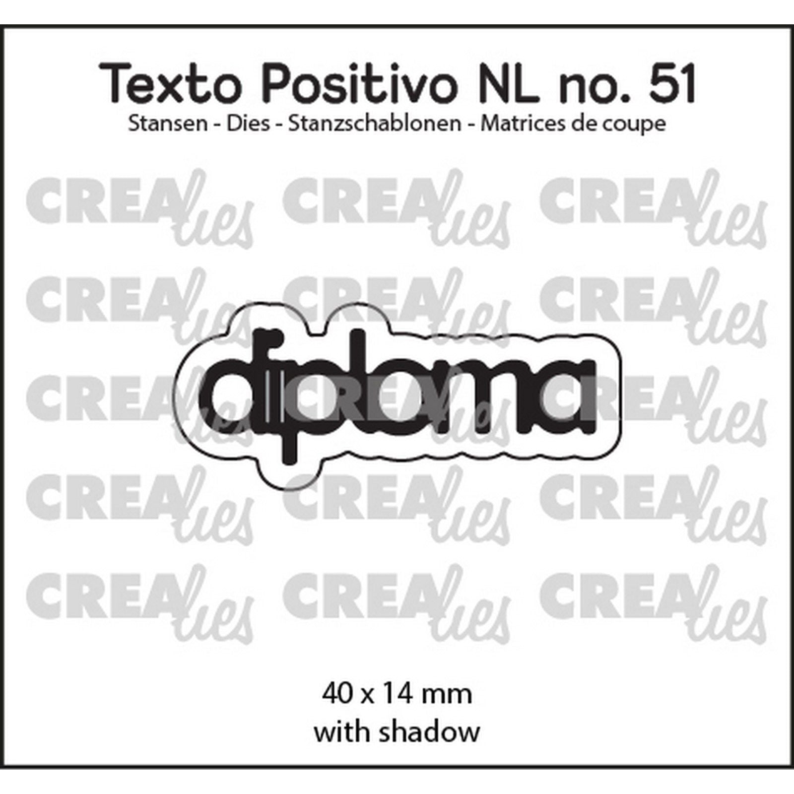 Crealies • texto positivo en dies diplôme