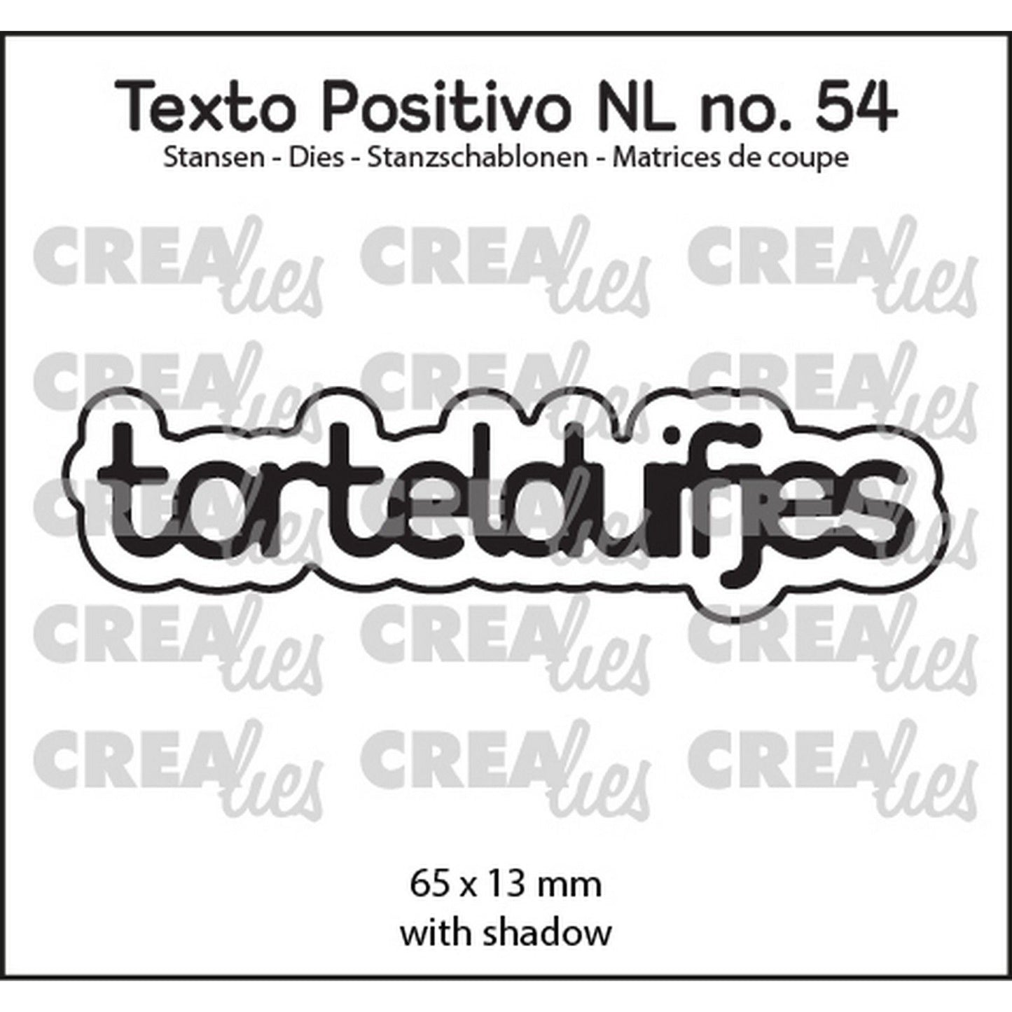 Crealies • texto positivo matrices de découpe tourtereaux